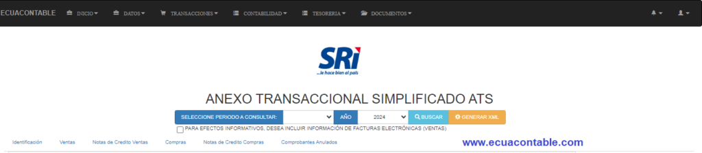 Anexo Transaccional Simplificado